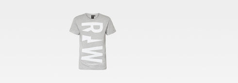 G-STAR PLACED GRAPHIC T-SHIRT | GREY